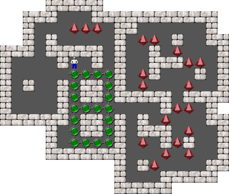 Sokoban Sonic 3 level 18